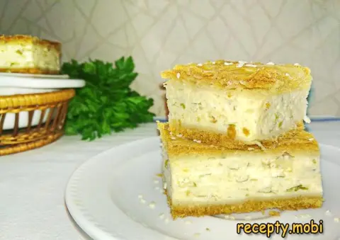 Закусочный пирог с луком и плавленным сыром – пошаговый рецепт в домашних условиях